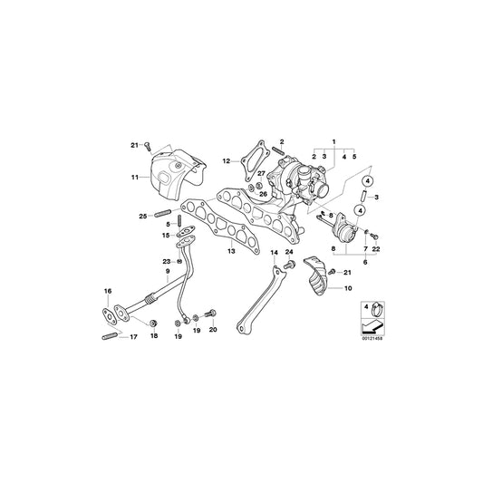 Genuine BMW 11427791850 R50 Stud Bolt M6X23 (Inc. One D) | ML Performance UK Car Parts