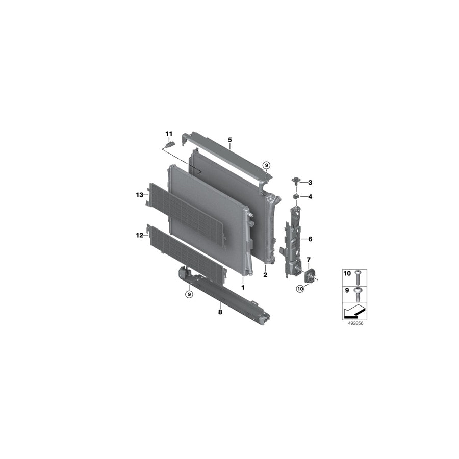 Genuine BMW 17118666748 G20 G21 G29 Radiator (Inc. 320i, 330iX & 320i 1.6) | ML Performance UK