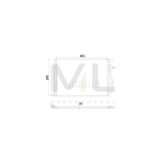 MAHLE ORIGINAL AC 958 000S Air conditioning condenser with dryer | ML Performance Car Parts