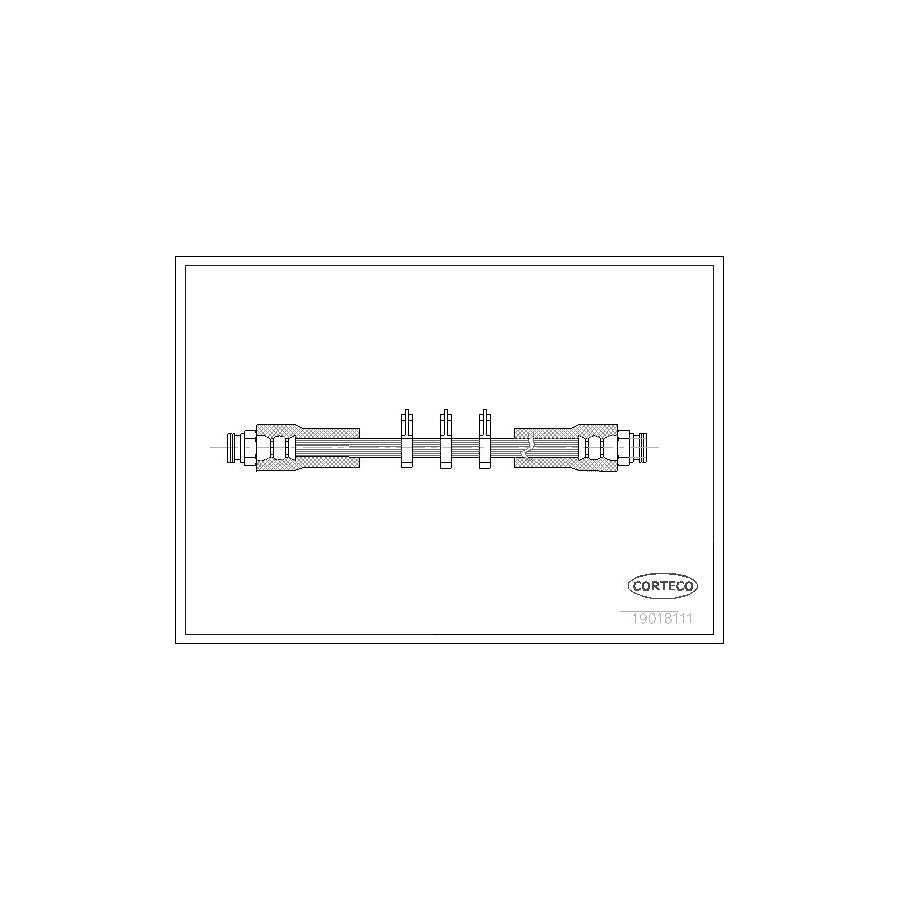 Corteco 19018111 Brake Hose For Alfa Romeo 164 (164) | ML Performance UK
