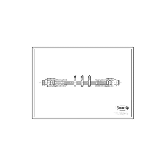 Corteco 19018111 Brake Hose For Alfa Romeo 164 (164) | ML Performance UK