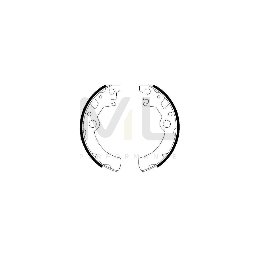 BOSCH 0 986 487 593 Brake Shoe Set for SUZUKI Wagon R+ I Hatchback (EM) | ML Performance Car Parts