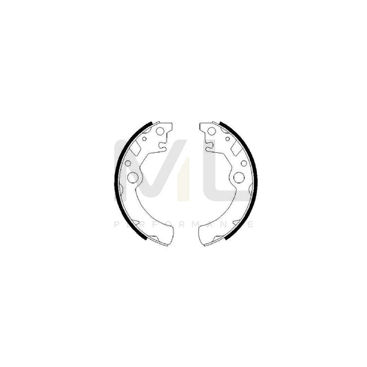 BOSCH 0 986 487 593 Brake Shoe Set for SUZUKI Wagon R+ I Hatchback (EM) | ML Performance Car Parts
