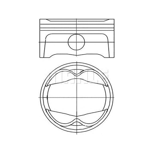 MAHLE ORIGINAL 627 23 02 Piston for MAZDA 323 79 mm, with piston rings | ML Performance Car Parts