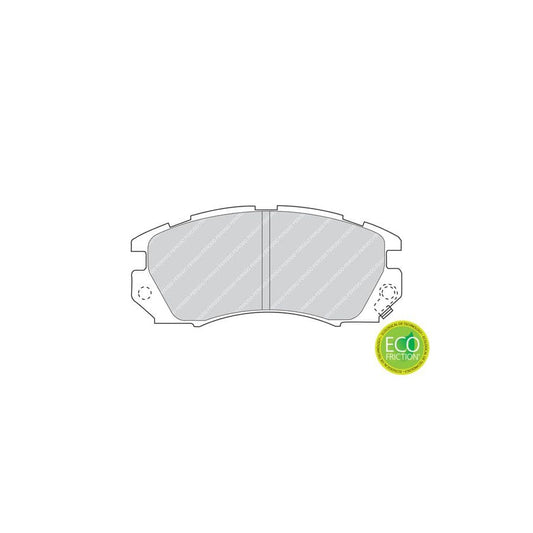 Ferodo Fsl1516 Brake Pad Set Not Prepared For Wear Indicator With Brake Caliper Screws
