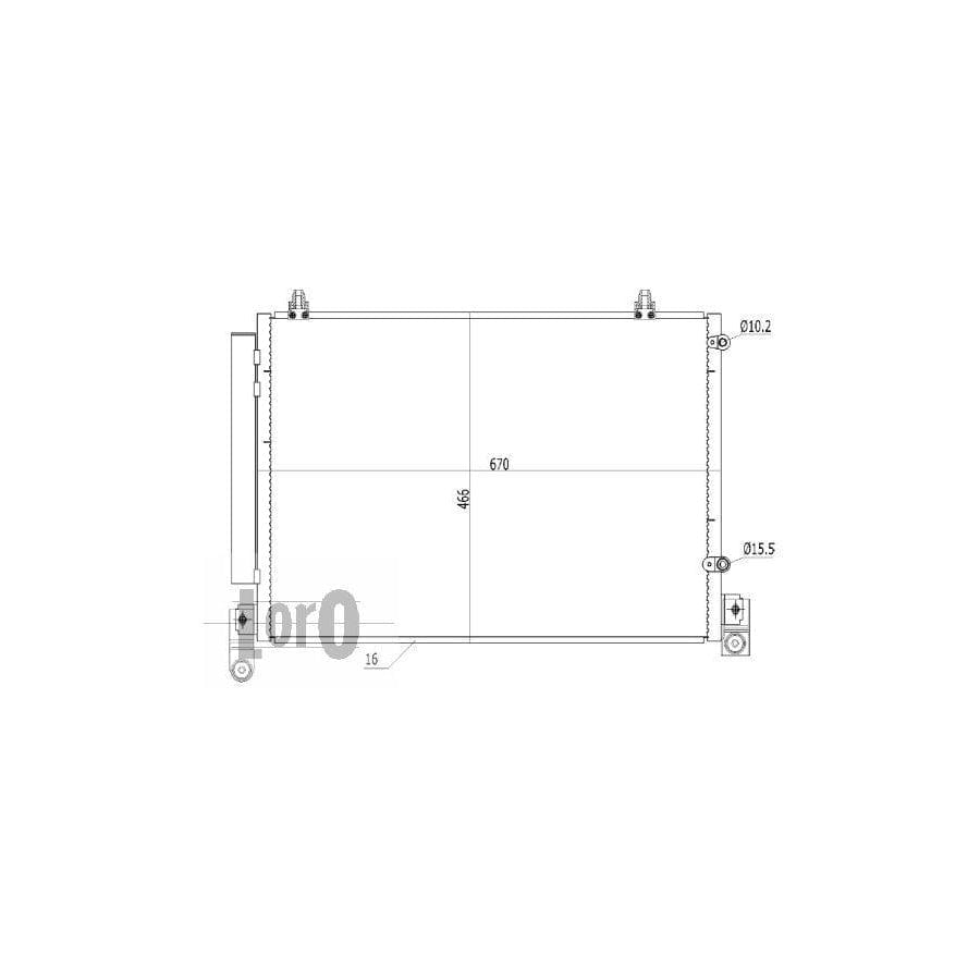 Abakus 0300160014 Air Conditioning Condenser For Mazda Mpv Ii (Lw) | ML Performance UK