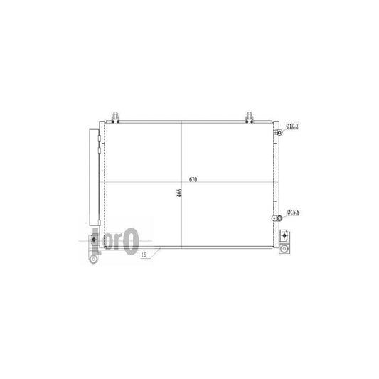 Abakus 0300160014 Air Conditioning Condenser For Mazda Mpv Ii (Lw) | ML Performance UK
