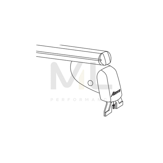 ATERA SIGNO 045193 Roof bars for cars without rails, 110 cm, 80 kg, Aluminium | ML Performance Car Parts