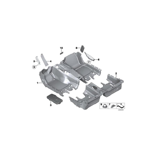 Genuine BMW 07149220697 F01 F04 F13 Padding (Inc. 740LiX, 730Li & 730i) | ML Performance UK Car Parts