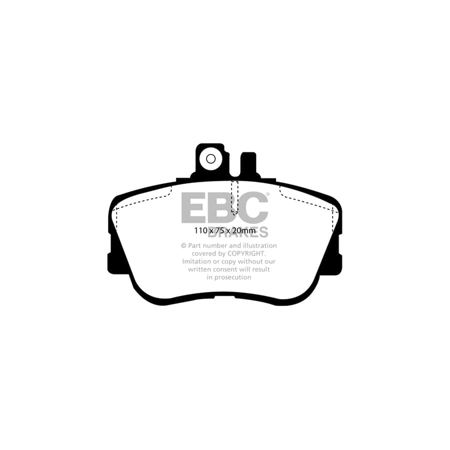 EBC PD11KF1181 Mercedes-Benz W202 Greenstuff Front Brake Pad & GD Disc Kit - ATE Caliper 2 | ML Performance UK Car Parts