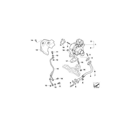 Genuine BMW 11427799421 R50 Oil Pipe (Inc. One D) | ML Performance UK Car Parts