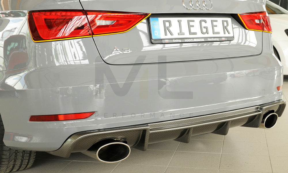 Rieger 00099369 Audi 8V Rear Diffuser (A3 & S3) 8 | ML Performance UK Car Parts