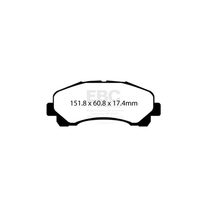EBC PD08KF714 Isuzu D-MAX Yellowstuff Front Brake Pad & USR Disc K 2 | ML Performance UK Car Parts