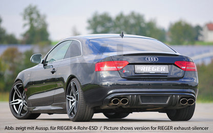 Rieger 00099088 Audi B8 B81 A5 Rear Diffuser 4 | ML Performance UK Car Parts