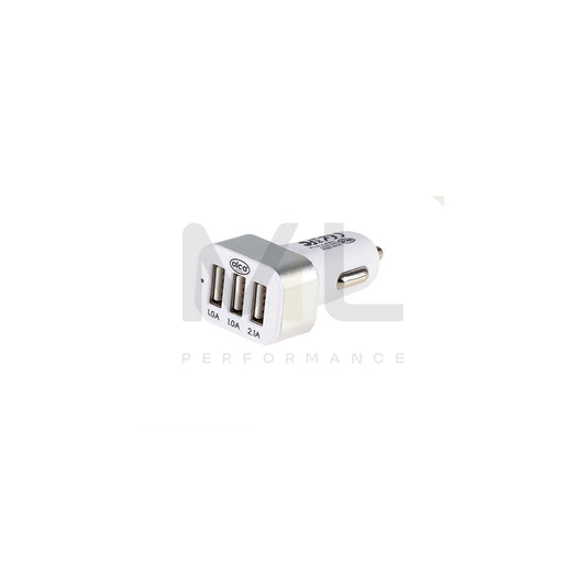 ALCA 510520 In-car charger 12, 24V, Number of inlets/outlets: 3 USB, Silver, White | ML Performance Car Parts