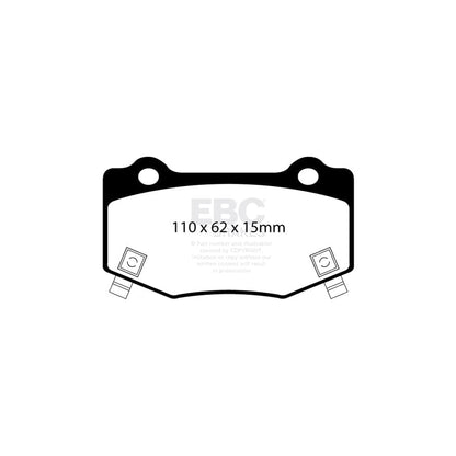 EBC DP83023RPX Chevrolet RP-X Full Race Rear Brake Pads - Brembo Caliper (Inc. Camaro & Corvette C7) 2 | ML Performance UK Car Parts