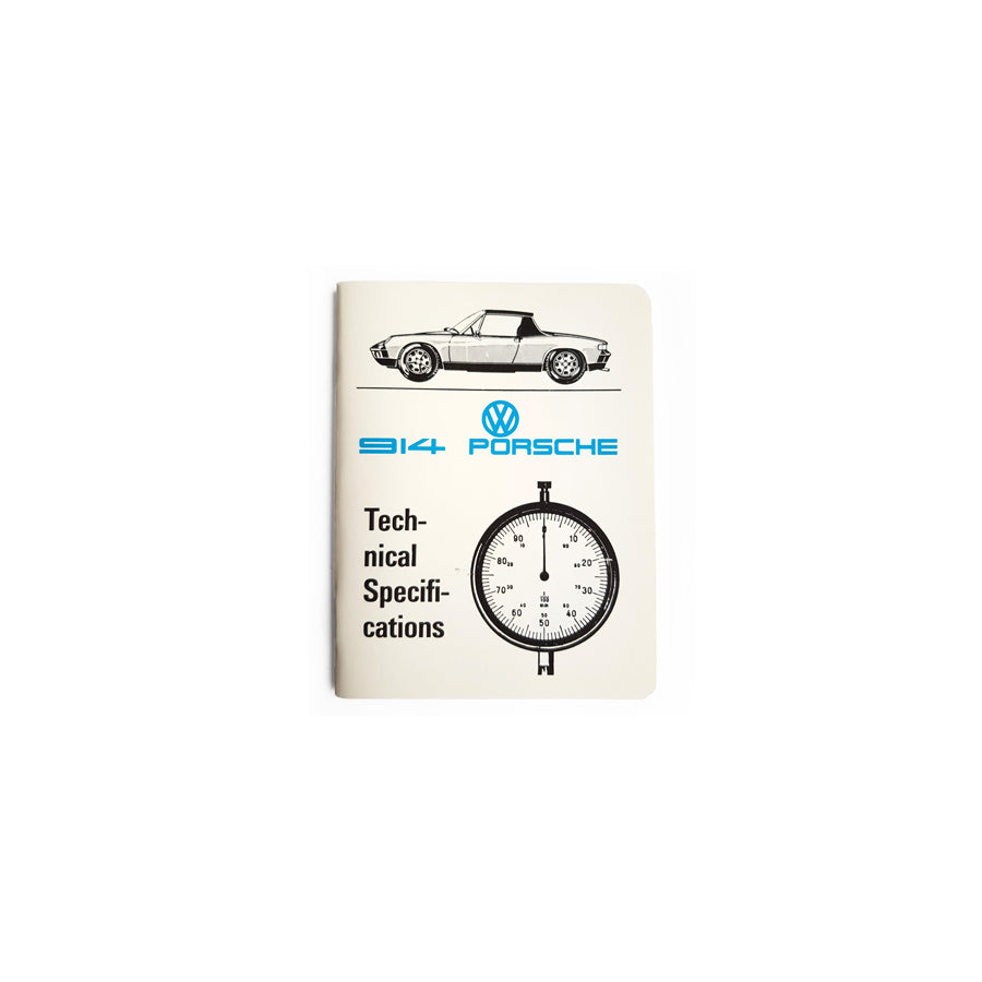 Genuine Porsche Technical Specifications Book Porsche 914 | ML Performance UK Car Parts