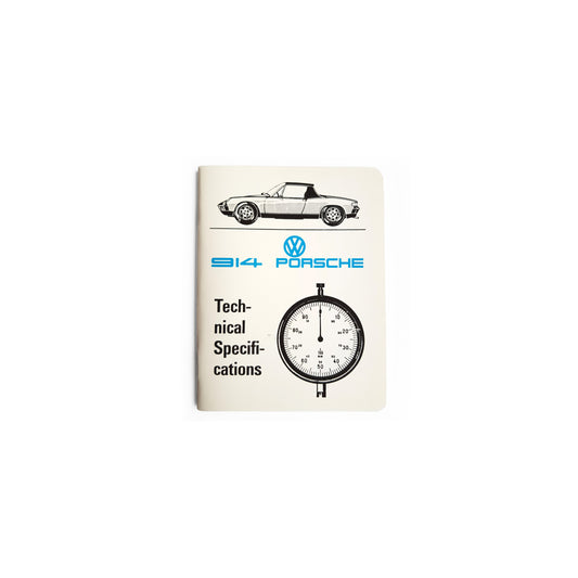 Genuine Porsche Technical Specifications Book Porsche 914 | ML Performance UK Car Parts