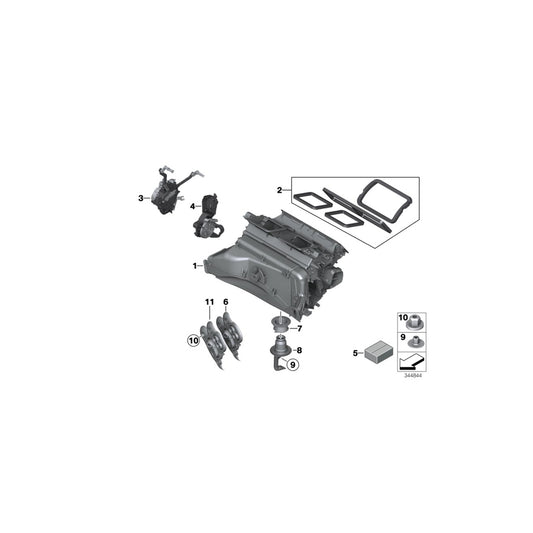 Genuine BMW 64119244078 F25 F26 Empty Housing F Heater/Air Condit.Unit (Inc. X3 35iX, X3 20i & X4 28iX) | ML Performance UK