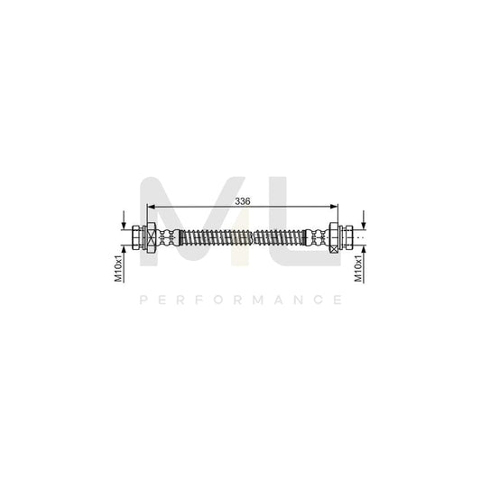 BOSCH 1 987 481 792 Brake Hose for KIA Sorento I (JC) 336mm | ML Performance Car Parts