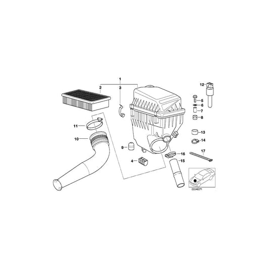 Genuine BMW 13711436389 E38 Intake Muffler Right (Inc. 750i, 750iLP & L7) | ML Performance UK Car Parts