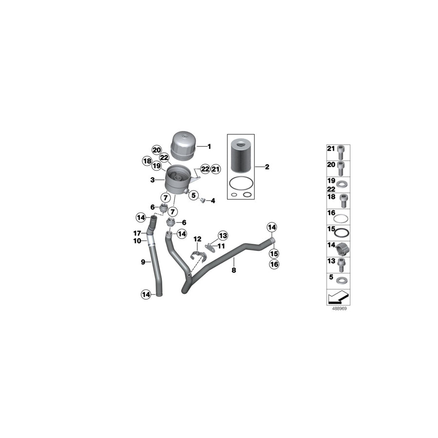 Genuine BMW 17208334936 Clamp 12D H OUTSIDE (Inc. M6 GT3) | ML Performance UK