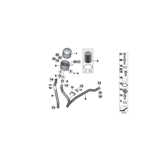 Genuine BMW 17208334936 Clamp 12D H OUTSIDE (Inc. M6 GT3) | ML Performance UK