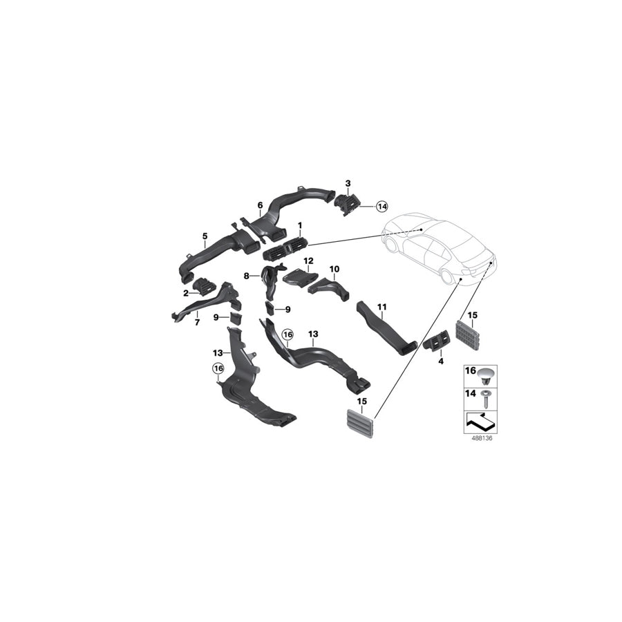 Genuine BMW 64229218496 F32 F33 Cold Air Duct Left (Inc. 430i, 418i & 440i) | ML Performance UK