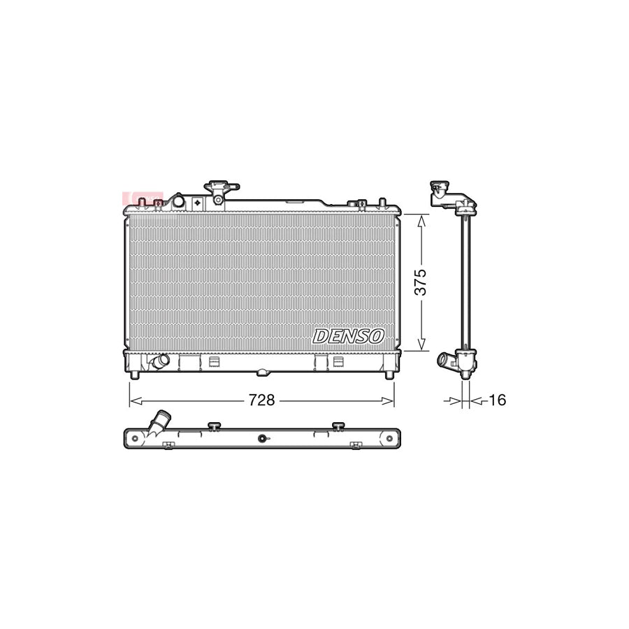 Denso DRM44033 Drm44033 Engine Radiator For Mazda 6 | ML Performance UK