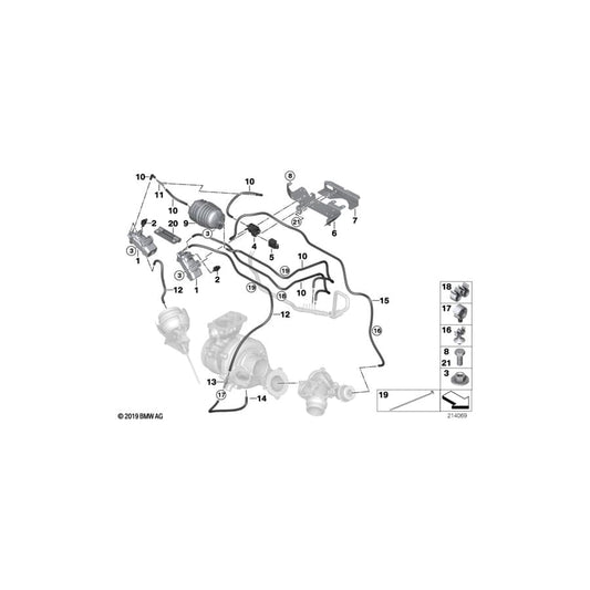 Genuine BMW 11657811834 E92 E83 E90 Holder (Inc. 335d, X5 3.0sd & X3 3.0sd) | ML Performance UK Car Parts