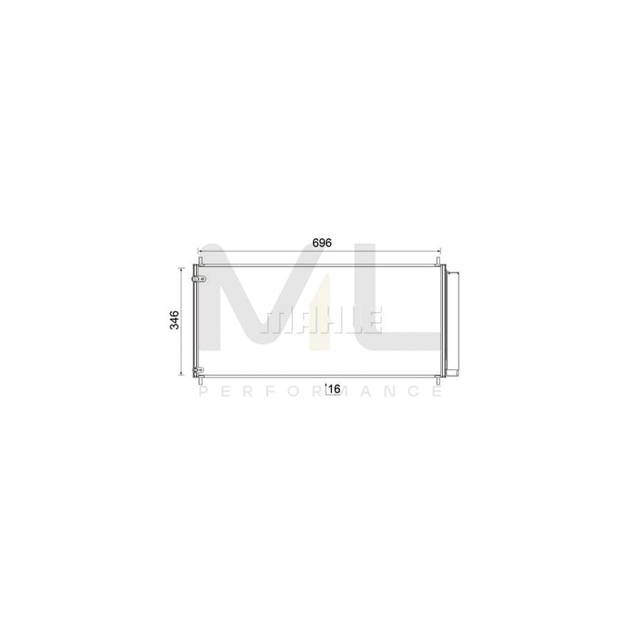 MAHLE ORIGINAL AC 799 000S Air conditioning condenser with dryer | ML Performance Car Parts