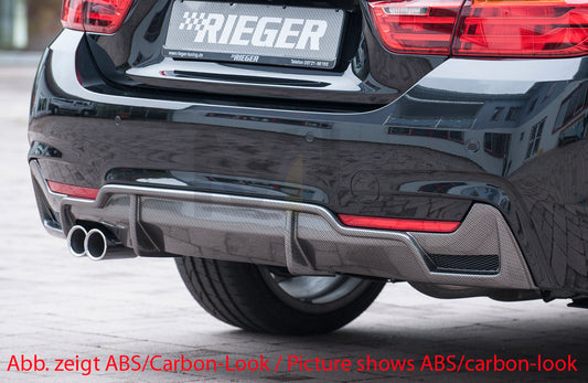 Rieger 00088071 BMW 4 Series F32 F33 F36 Rear Diffuser 1 | ML Performance UK Car Parts