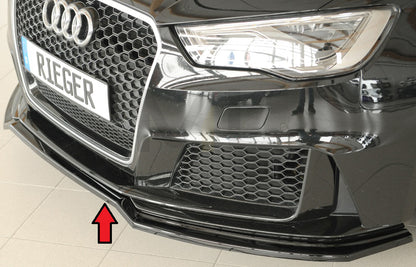 Rieger 00088230 Audi 8V RS3 Front Splitter 7 | ML Performance UK Car Parts