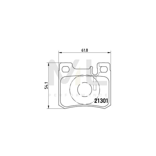 Brembo P 50 012 Brake Pad Set Prepared For Wear Indicator | ML Performance Car Parts