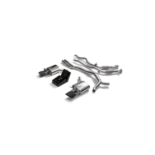 Armytrix AU95R-DS45M Valvetronic Exhaust System Audi RS5 B9 Coupe 2.9 V6 Turbo 2017-2023 with Dual Matte Black Oval  | ML Performance UK UK Car Parts