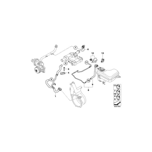 Genuine BMW 11537790315 E65 Bracket Breather Pipe (Inc. 740d) | ML Performance UK Car Parts