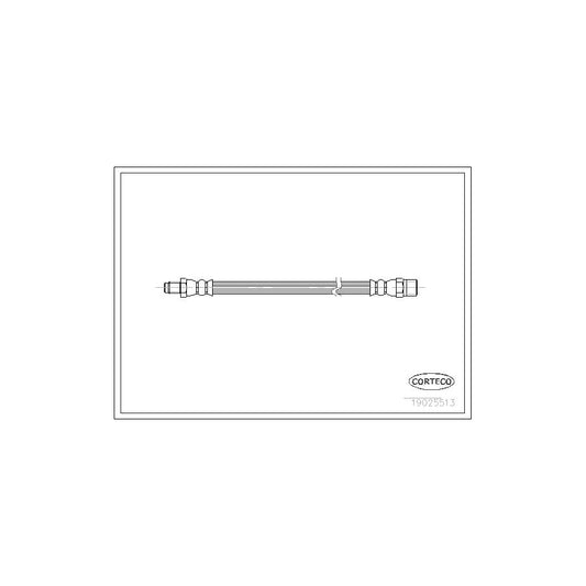 Corteco 19025513 Brake Hose Suitable For Mercedes-Benz S-Class Saloon (W108, W109) | ML Performance UK