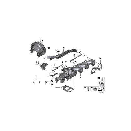 Genuine BMW 11657810781 G32 F30 G15 Gasket Steel (Inc. 535dX, 540dX & 535d) | ML Performance UK Car Parts