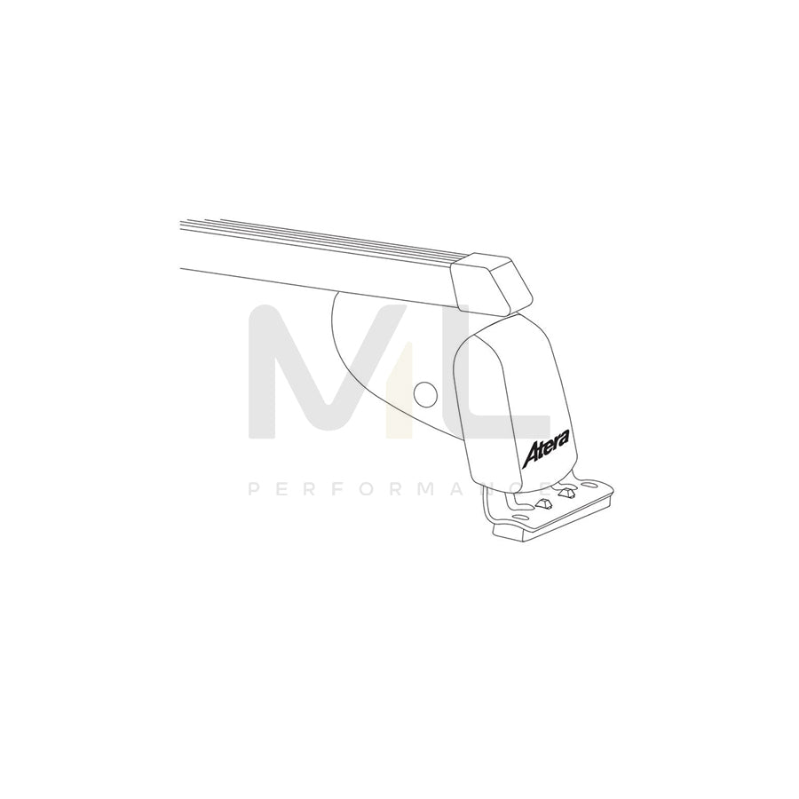 Atera Signo 044117 Roof bars for cars without rails, 137 cm, 150 kg, S