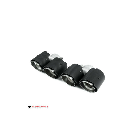 Fabspeed Porsche 991.2 Carrera Deluxe Quad Tips (2017-2019) | ML Performance UK