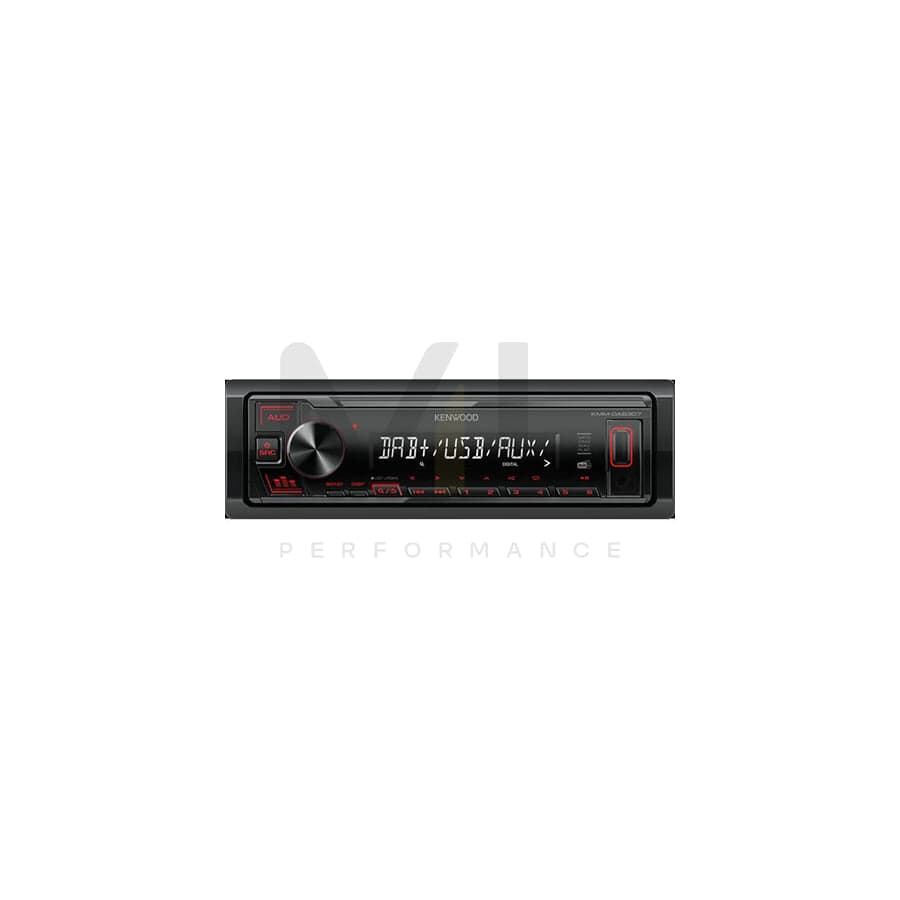 KENWOOD KMM-DAB307 Car stereo 1 DIN, LCD, 14.4V, FLAC, MP3, WAV, WMA | ML Performance Car Parts