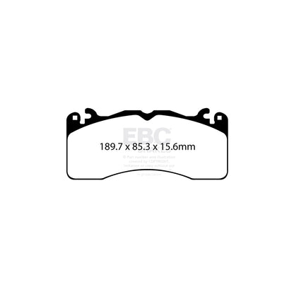 EBC DP83040RPX Ford Mustang RP-X Full Race Front Brake Pads 2 | ML Performance UK Car Parts