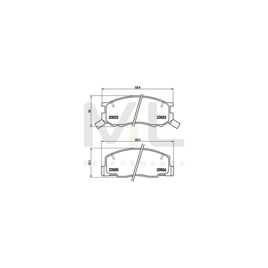 Brembo P 83 093 Brake Pad Set With Acoustic Wear Warning | ML Performance Car Parts