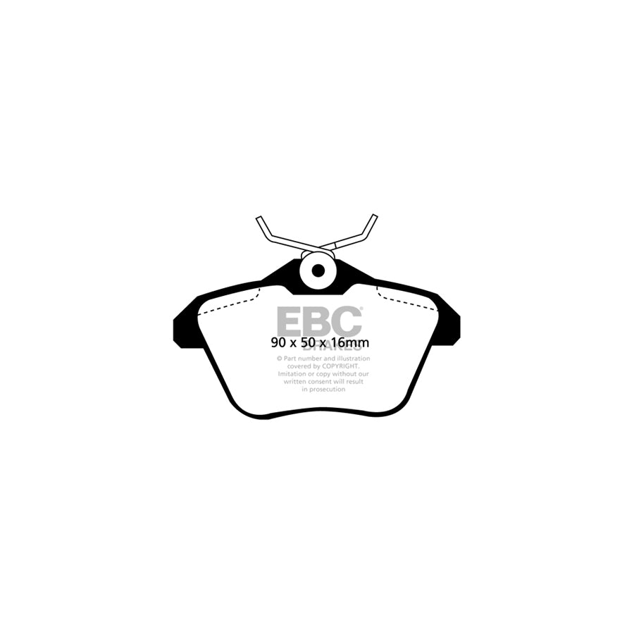 EBC DP41096R Alfa Romeo Lancia Yellowstuff Rear Brake Pads - Girling/TRW Caliper (Inc. 156, 166, Kappa) 2 | ML Performance UK Car Parts