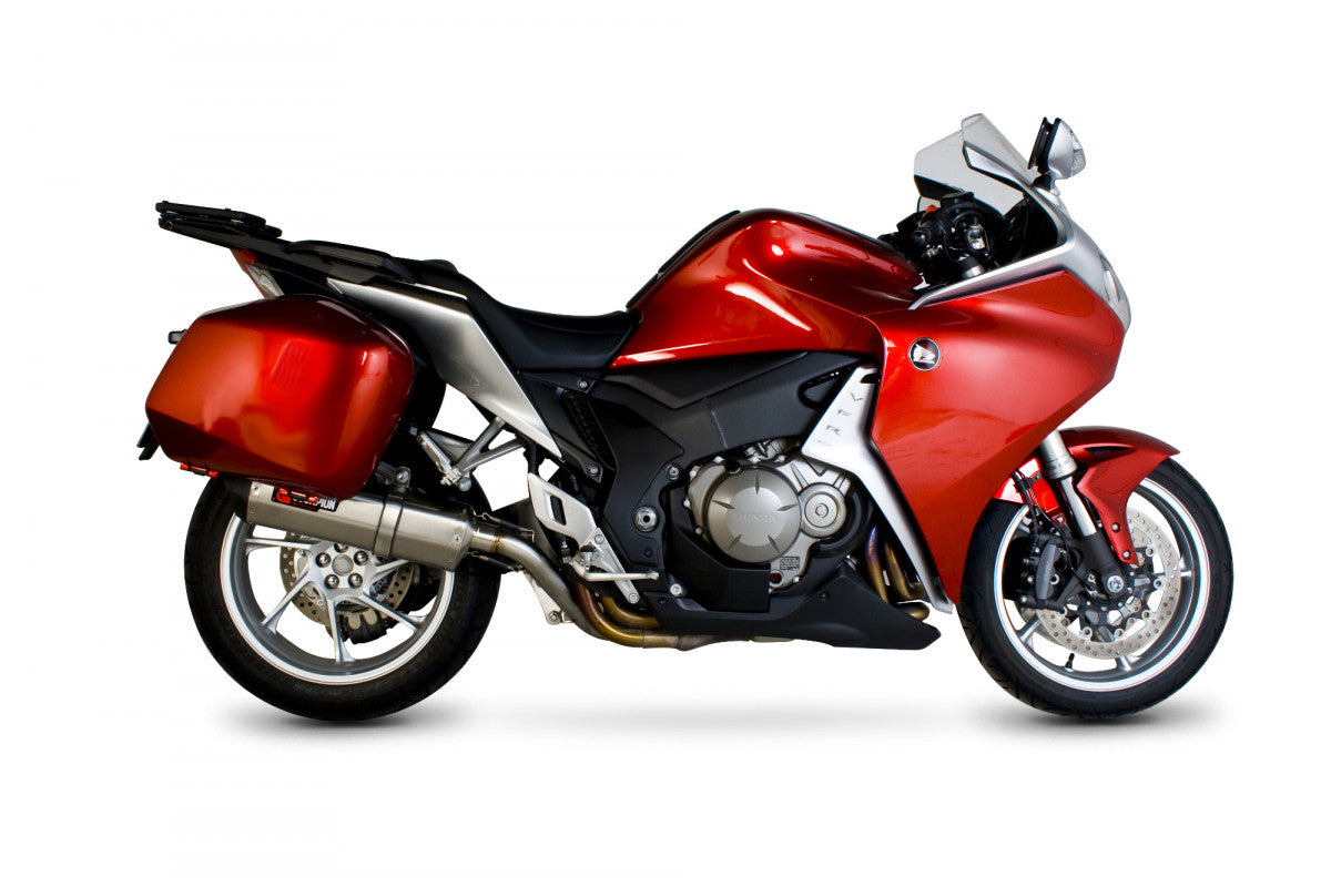 Scorpion RHA105SEO Honda VFR1200 Serket Parallel Slip-On - Brushed Stainless Steel Sleeve | ML Performance UK UK