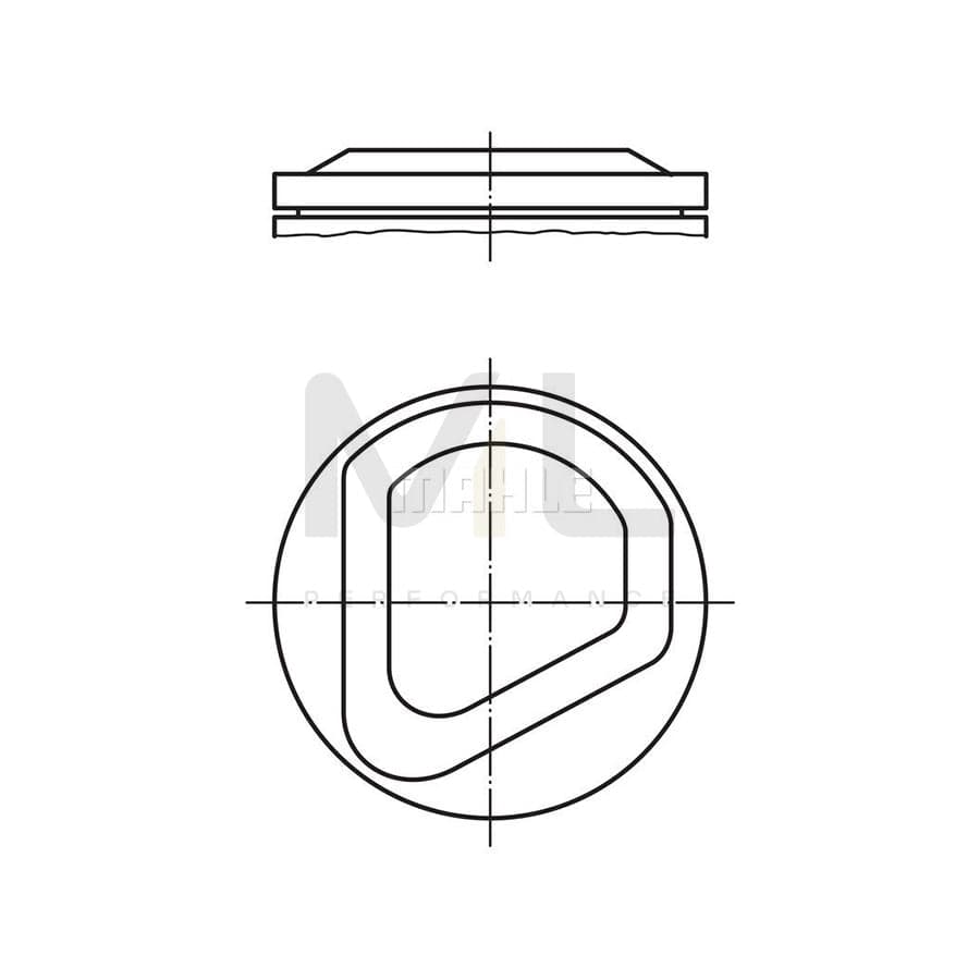 MAHLE ORIGINAL 082 49 02 Piston 89,5 mm, without cooling duct | ML Performance Car Parts