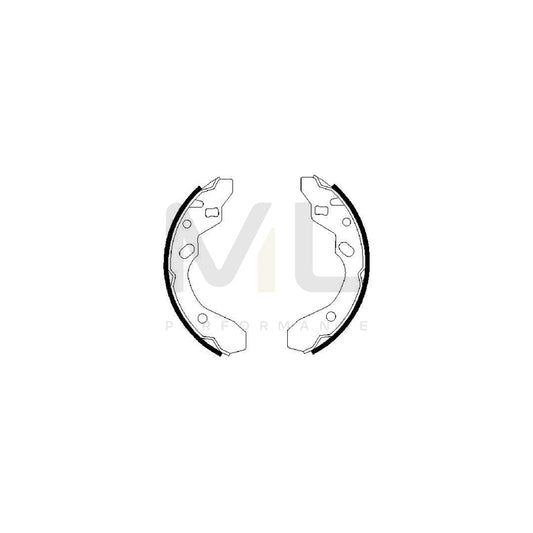 BOSCH 0 986 487 417 Brake Shoe Set | ML Performance Car Parts