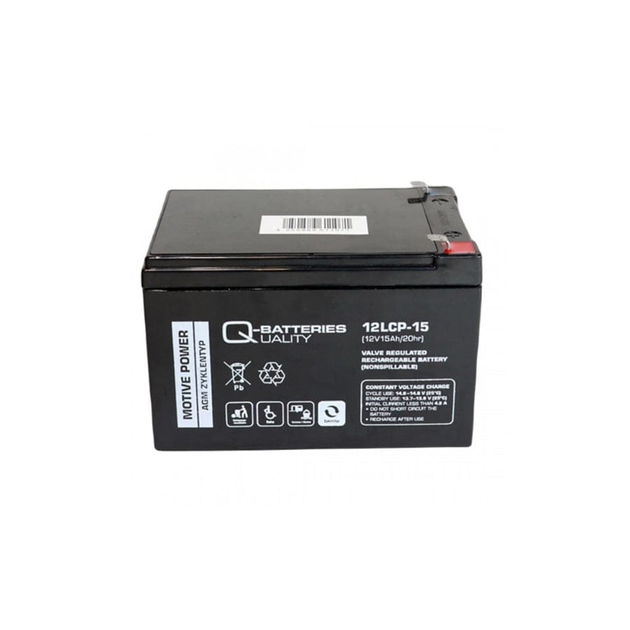 Q-Batteries 12LCP15 / 12V 15Ah lead acid battery Cycle type AGM Deep Cycle VRLA | ML Performance UK Car Parts