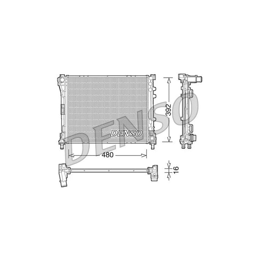 Denso DRM09087 Drm09087 Engine Radiator For Fiat Panda Iii Hatchback (312, 319) | ML Performance UK