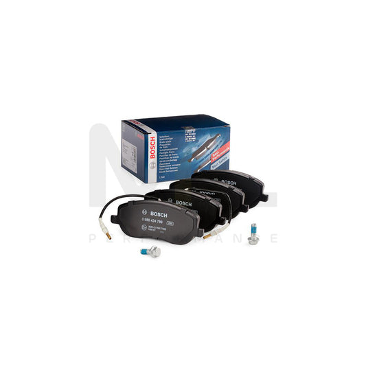 Bosch 0986424789 Brake Pad Set With Integrated Wear Sensor, With Anti-Squeak Plate, With Bolts/Screws, With Accessories BP930 | ML Performance Car Parts